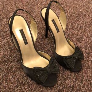 Black slingback heel sz 8
